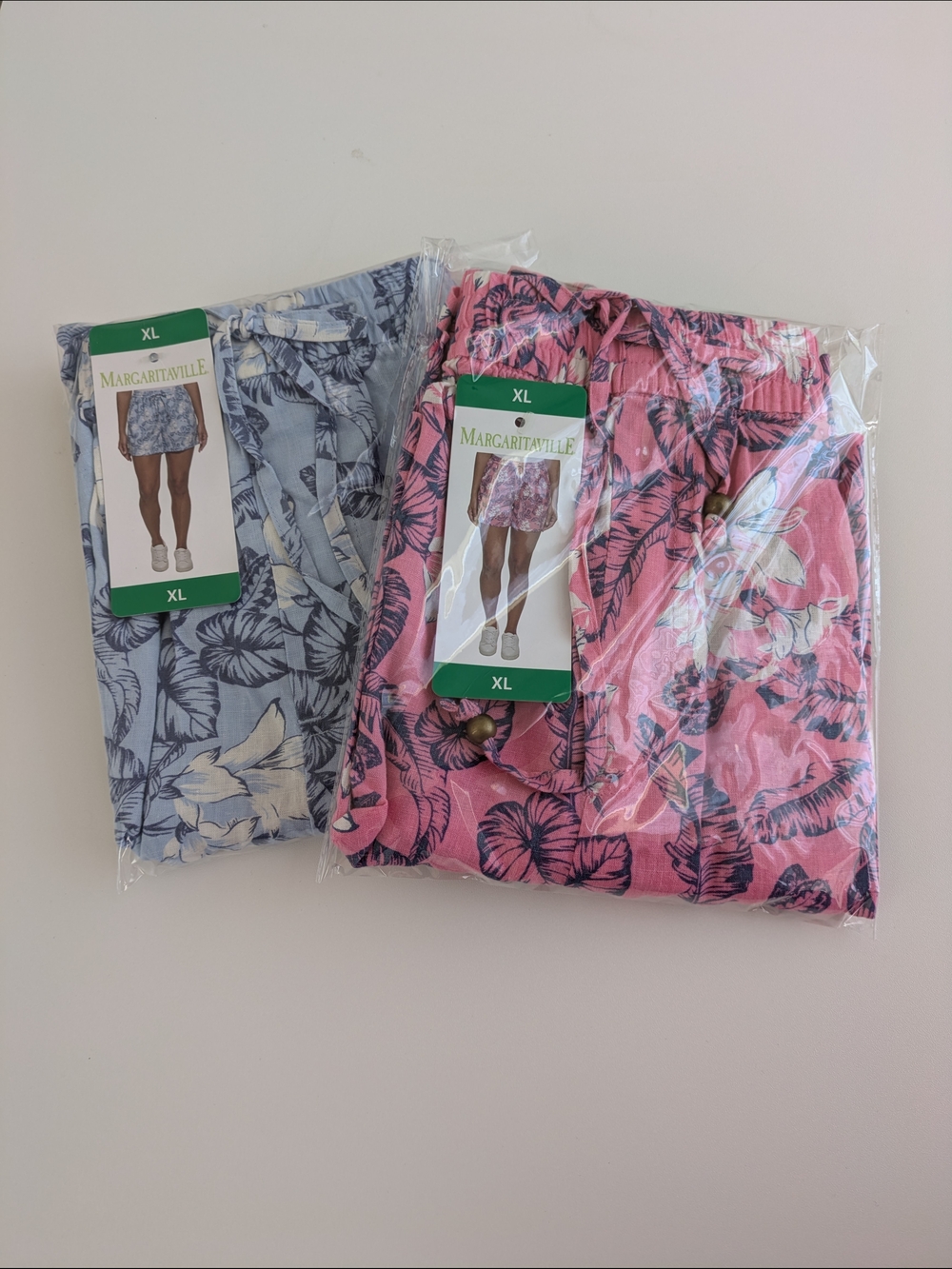 Margaritaville Women's Tropical Print Shorts Set Of 2 - XL